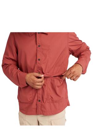 Dwr Convertible Overshirt Erkek Gömlek - TB0A68C9 Nar Çiçeği - Thumbnail