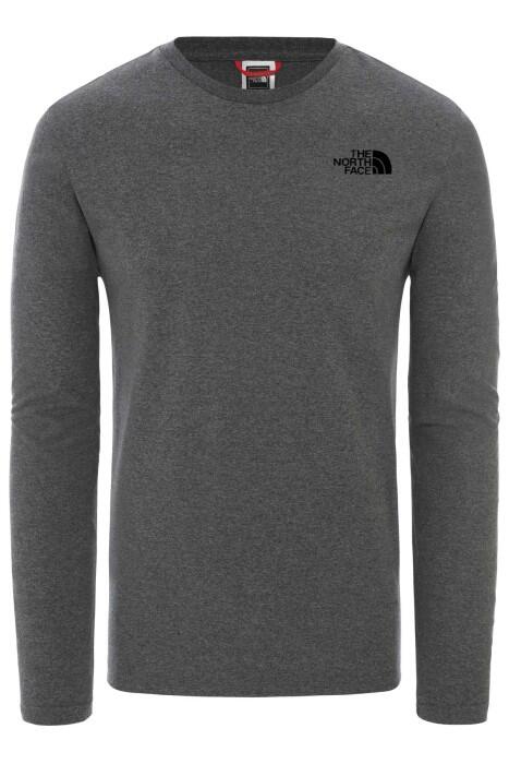 The North Face - Easy Tee - Eu Erkek Uzun Kollu T-Shirt - NF0A2TX1 Gri Menanj