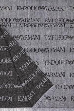 Emporio Armani Erkek Atkı - 625060CC786 Gri - Thumbnail