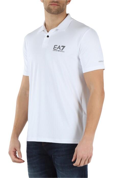 Emporio Armani Erkek Polo Yaka T-Shirt - 8NPF23PJEMZ Beyaz