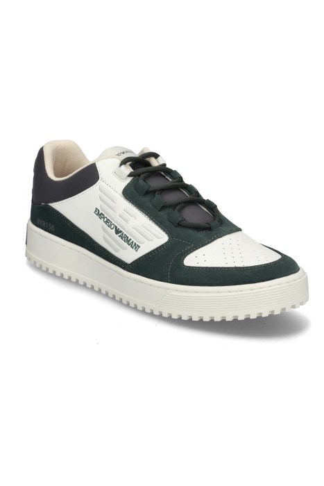 Emporio Armani - Emporio Armani Erkek Sneaker - X4X636XR156 Beyaz/Yeşil