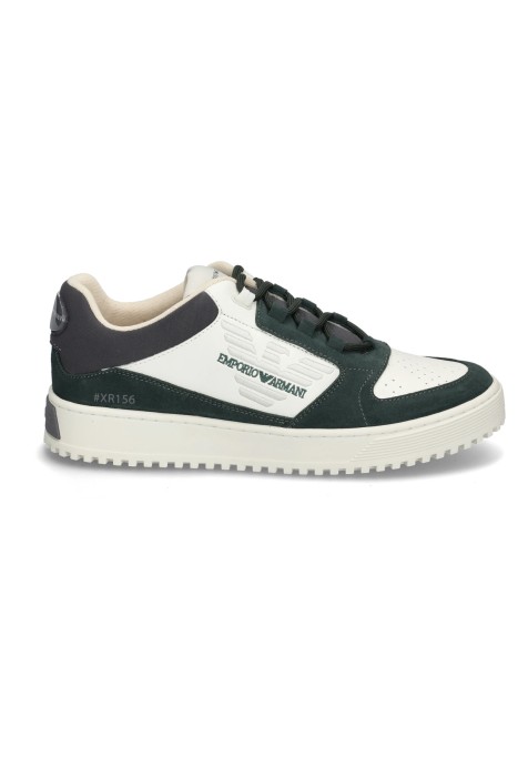 Emporio Armani Erkek Sneaker - X4X636XR156 Beyaz/Yeşil