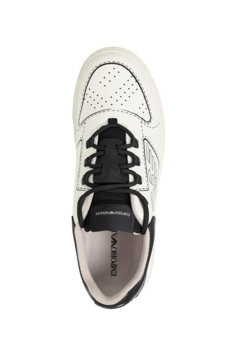 Emporio Armani Erkek Sneaker - X4X675XR210 Beyaz/Siyah