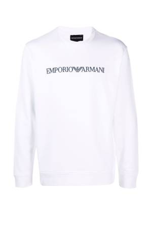 Emporio Armani Erkek SweatShirt - 8N1MR61JRIZ Ekru - Thumbnail