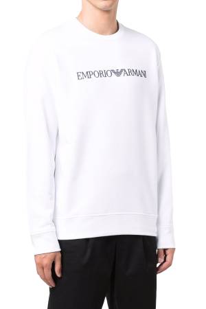 Emporio Armani Erkek SweatShirt - 8N1MR61JRIZ Ekru - Thumbnail