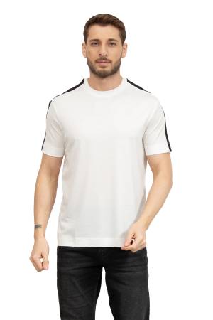 Emporio Armani Erkek T-Shirt - 6D1TD61JOSZ Ekru - Thumbnail