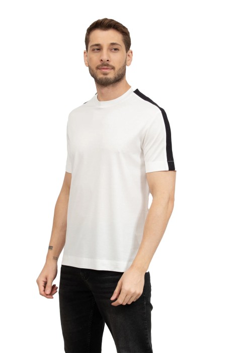 Emporio Armani Erkek T-Shirt - 6D1TD61JOSZ Ekru