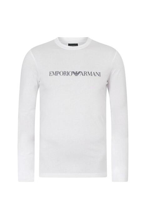 Emporio Armani - Emporio Armani Erkek Uzun Kollu T-Shirt - 8N1TN81JPZZ Beyaz