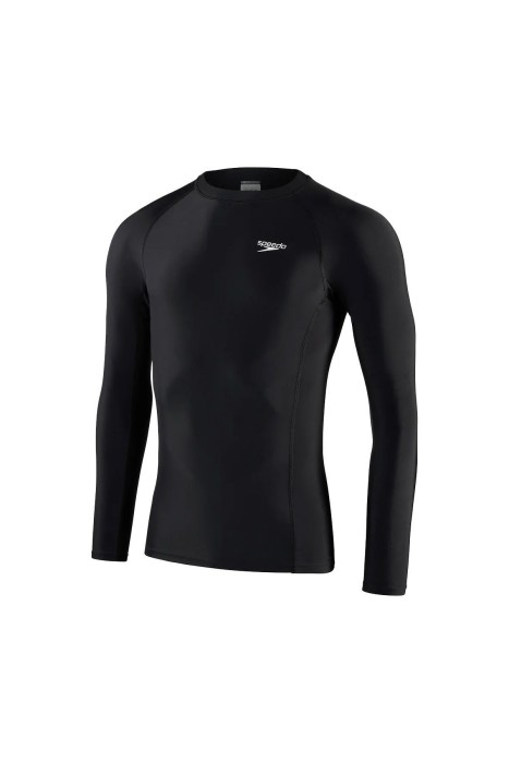 Speedo - Ess Ls Sun Prot Top Am Erkek Yüzücü T-Shirt - 8-132093503 Siyah