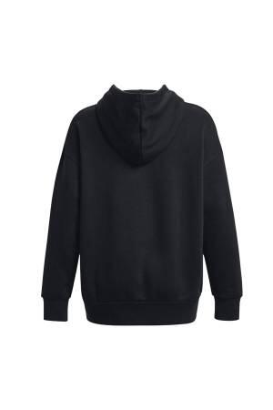 Essential Flc Os Kadın Kapüşonlu SweatShirt - 1379495 Siyah - Thumbnail