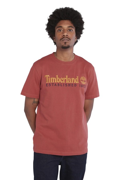 Timberland - Est 1973 Tee Erkek T-Shirt - TB0A2CMA Nar Çiçeği