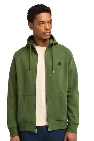 Exeter River Brushed Back Full Zip Erkek SweatShirt - TB0A2BNB Siyah - Thumbnail