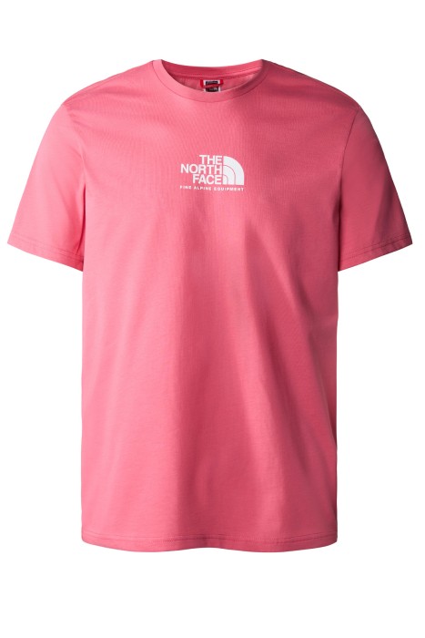 The North Face - Fıne Alpıne Equıpment Tee 3 - Eu Erkek T-Shirt - NF0A4SZU Pembe