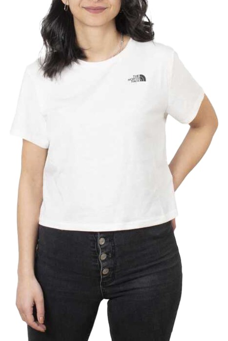 The North Face - Foundation Crop Tee - Eu Kadın T-Shirt - NF0A55AY Beyaz