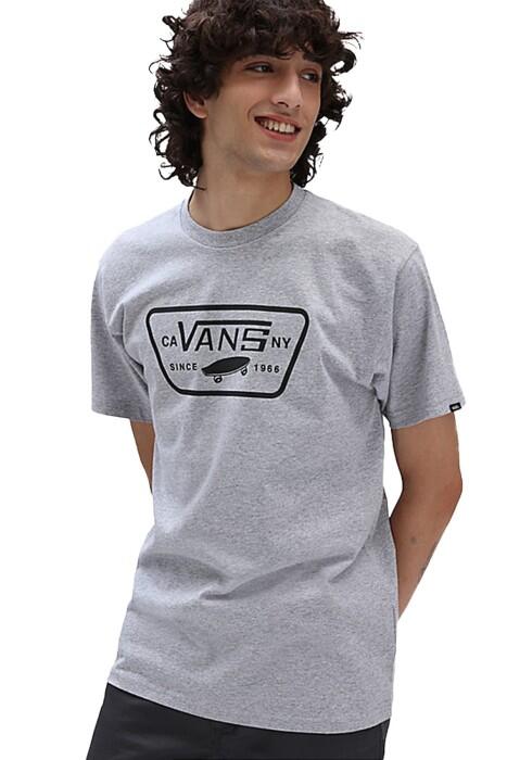 Vans - Full Patch Erkek T-Shirt - VN000QN8 Gri/Siyah