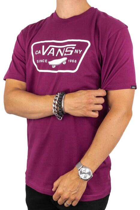 Vans - Full Patch Erkek T-Shirt - VN000QN8 Mor/Beyaz