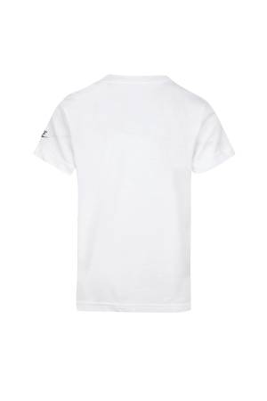 Futura Swoosh Breeze Çocuk T-Shirt - 86J673 Beyaz-Siyah - Thumbnail