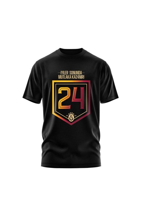 Nike GS - Galatasaray 24 Şampiyonluk Erkek T-Shirt - E241367 Siyah