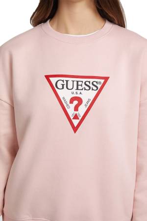 Gj Cn Os Iconic Tria Kadın SweatShirt - W4YQ00KC811 Pembe - Thumbnail