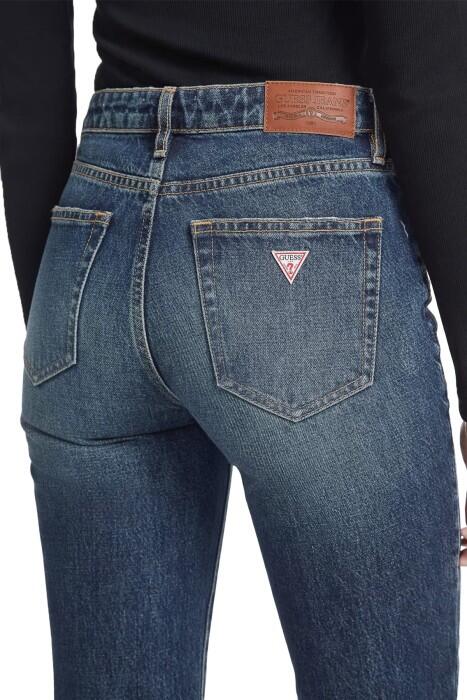 Gj G08 Mid Rise Straight Kadın Denim - W4YA98D5FC1 Mavi