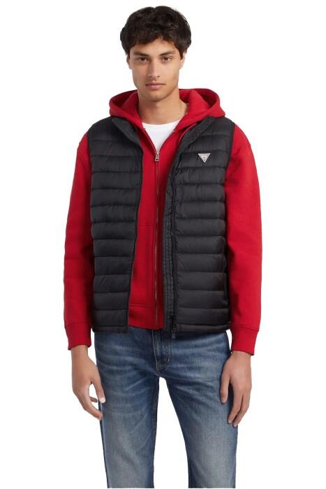 Guess - Gj Hooded Puffer Erkek Yelek - M4YN11WG922 Siyah