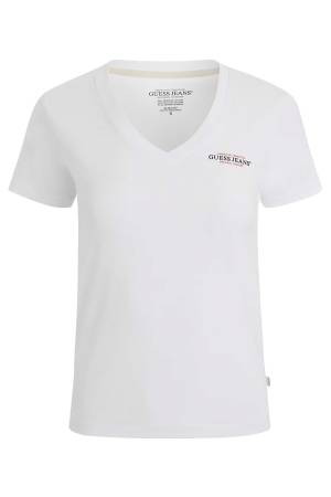 Gj Ss Vn Slim Mini America Tee Kadın T-Shirt - W4YI23J1314 Beyaz - Thumbnail