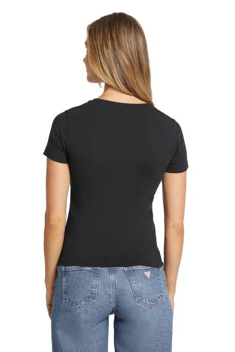 Gj Ss Vn Slim Mini America Tee Kadın T-Shirt - W4YI23J1314 Siyah