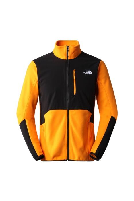 The North Face - Glacıer Pro 1/4 Zıp Erkek Polar - NF0A5IHS Turuncu/Siyah