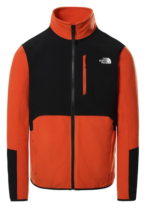 The North Face - Glacıer Pro 1/4 Zıp Erkek Polar - NF0A5IHS Turuncu/Siyah