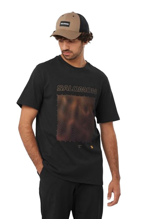 Salomon - Graphic Ss Tee Erkek T-Shirt - LC2219200 Siyah
