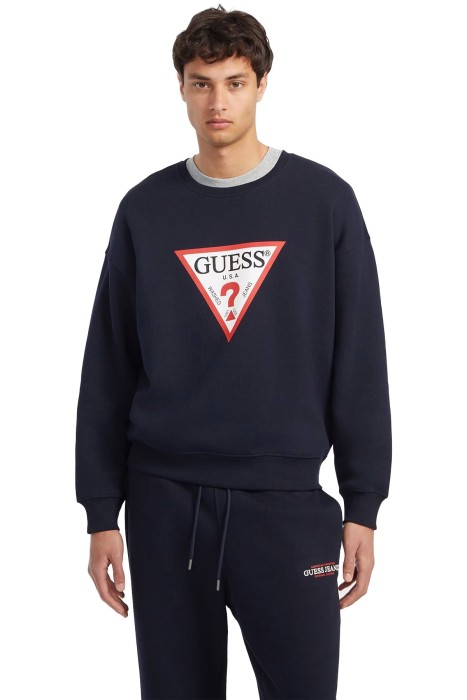 Guess - Guess Iconic Tria Erkek SweatShirt - M4YQ21K9V31 Lacivert