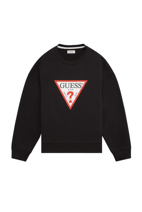 Guess Iconic Tria Erkek SweatShirt - M4YQ21K9V31 Siyah