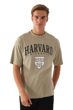 Harvard Veritas Erkek T-Shirt - L1722-XS Açık Haki - Thumbnail