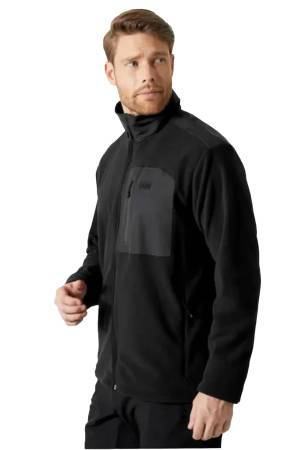 Helly Hansen Block Fullzip Erkek Polar - 12009 Siyah - Thumbnail