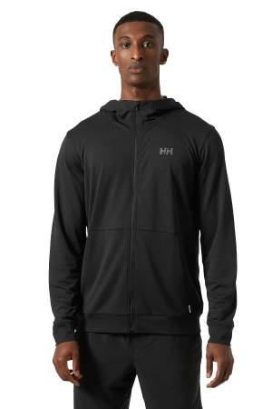 Hh Lifa Tech Lite Zip Erkek Kapüşonlu SweatShirt - 63267 Siyah - Thumbnail