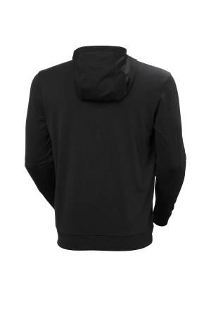 Hh Lifa Tech Lite Zip Erkek Kapüşonlu SweatShirt - 63267 Siyah - Thumbnail