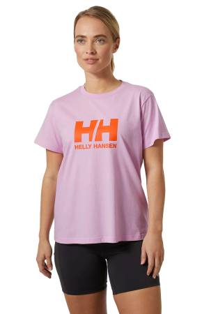 Hh Logo 2.0 Kadın T-Shirt - 34465 Lila - Thumbnail