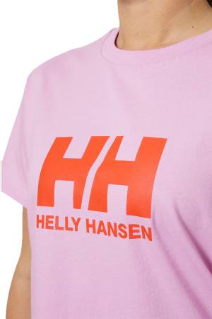 Hh Logo 2.0 Kadın T-Shirt - 34465 Lila - Thumbnail