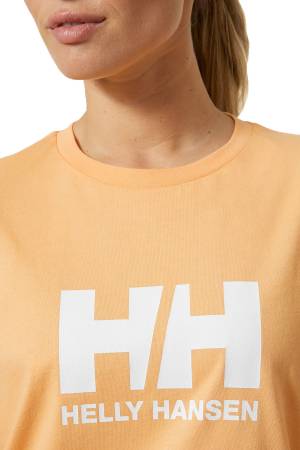 Hh Logo 2.0 Kadın T-Shirt - 34465 Turuncu - Thumbnail