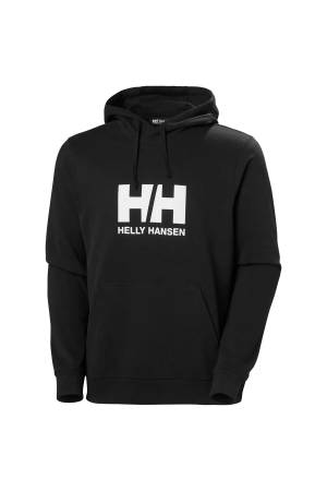 Hh Logo 2.0 Kapüşonlu Erkek SweatShirt - 30394 Siyah - Thumbnail