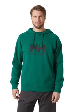 Hh Logo 2.0 Kapüşonlu Erkek SweatShirt - 30394 Yeşil - Thumbnail