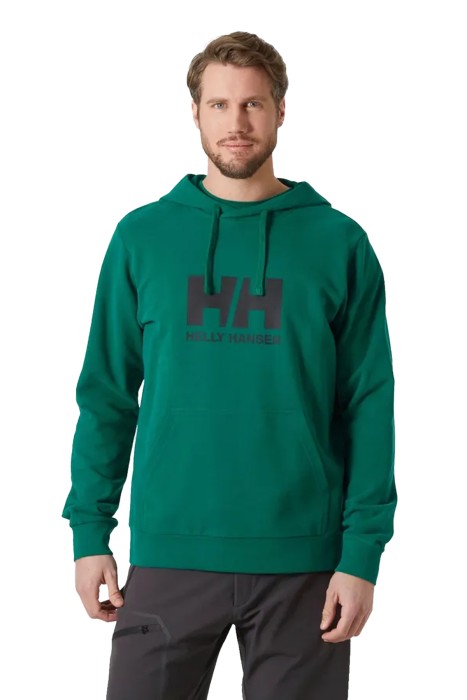 Helly Hansen - Hh Logo 2.0 Kapüşonlu Erkek SweatShirt - 30394 Yeşil