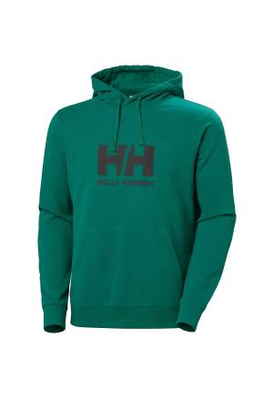 Hh Logo 2.0 Kapüşonlu Erkek SweatShirt - 30394 Yeşil - Thumbnail