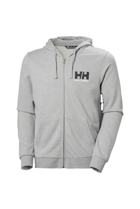 Hh Logo Full Zıp 2.0 Kapişonlu Erkek SweatShirt - 30393 Gri