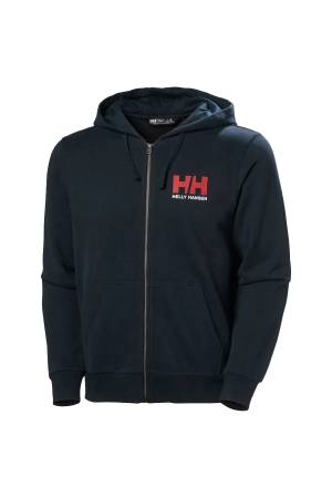 Hh Logo Full Zıp 2.0 Kapişonlu Erkek SweatShirt - 30393 Lacivert - Thumbnail