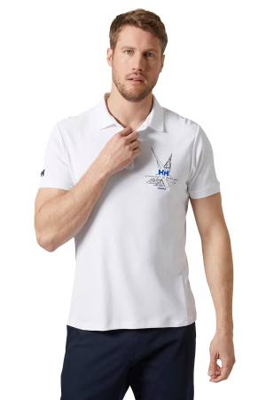 Hp Race Erkek Polo T-Shirt - 34416 Beyaz - Thumbnail