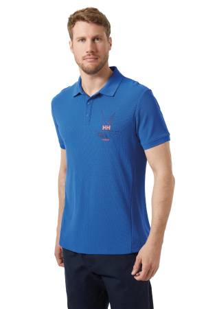 Hp Race Erkek Polo T-Shirt - 34416 Mavi - Thumbnail