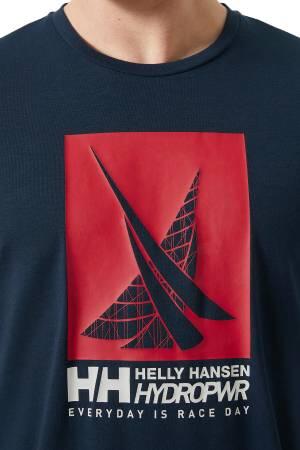 Hp Race Graphic Erkek T-Shirt - 34419 Lacivert - Thumbnail