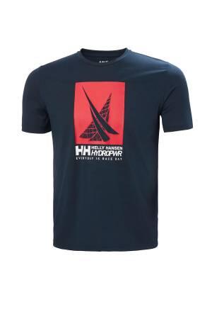 Hp Race Graphic Erkek T-Shirt - 34419 Lacivert - Thumbnail