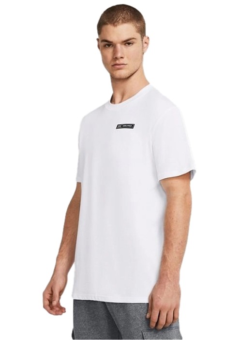 Under Armour - HW ARMOUR LABEL SS Erkek T-Shirt - 1382831 Beyaz